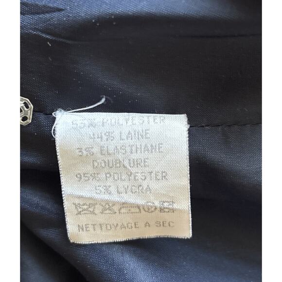 VTG Balenciaga for Icelandair Flight Attendant Uniform Dress EU 46 US 14 Blue - Picture 11 of 11